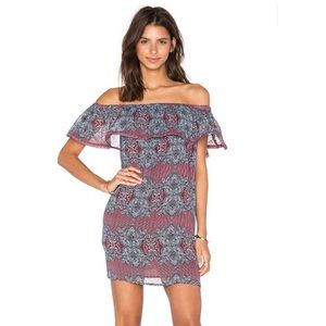 Anthropologie Line & Dot Bon Bon Ruffle Mini Dress